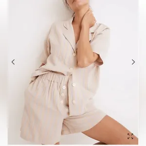 Madewell NWT cotton short sleeve pajama short set