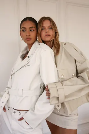 Naomi Oversized Pleather Jacket