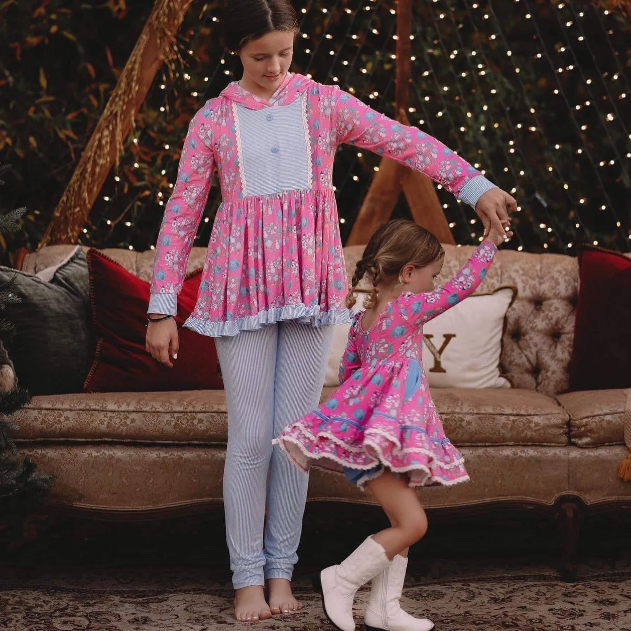 Pretty Snowman Jogger Set (SIZES 10-16)