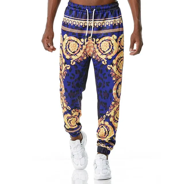 Royal Floral Joggers
