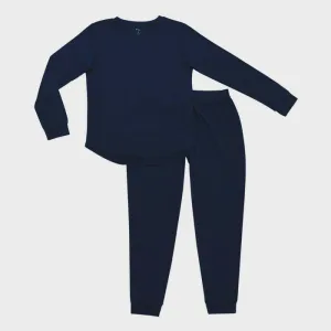 Womens Jogger Pajama Set in Navy-Medium