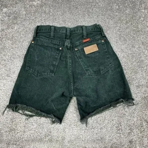 Wrangler Cut Off Shorts Womens Small (25x5) Forest Green Vintage Y2K Denim